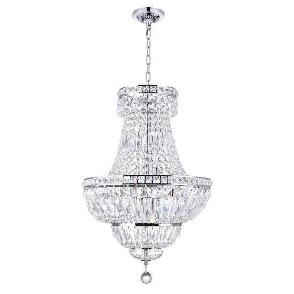 Cwi Lighting Stefania 8 Light Down Chandelier With Chrome Finish 8003P18C - main